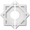 Ekena Millwork Axel Architectural Grade PVC Contemporary Ceiling Medallion, Two Piece, 10"OD x 3"ID x 5 1/2"C x 1"P CMP10AL2-03000 - alternate 1